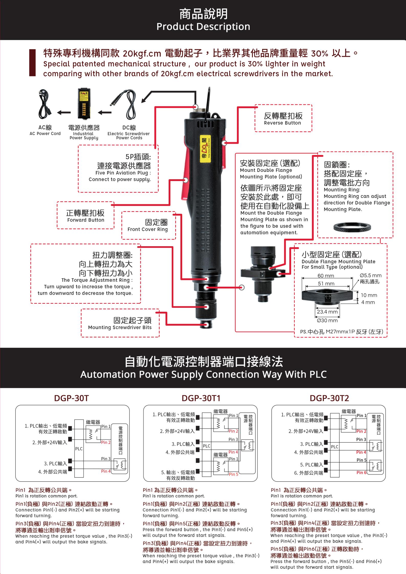 中型工業自動化無刷電動起子2